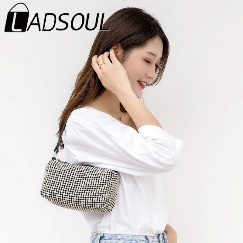LADSOUL Diamond Underarm Bags Clutch Banquet Shoulder Messenger
