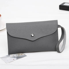 LADSOUL Women's Clutch Bag Small Square Zero Wallet Solid Cluches