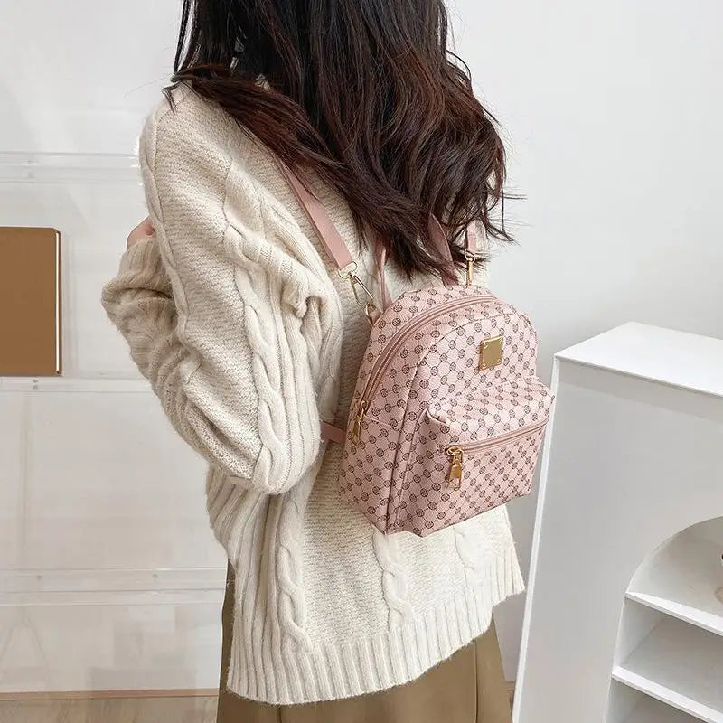 LADSOUL Women's Printed Handbags Female Contrast Shoulder Messenger Bag