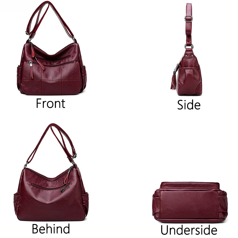 Vintage Female Shoulder Bags Large Capacity Crossbody Bags