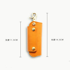 Leather Key Wallet Multifunction Organizer Men Ladies Smart Holder