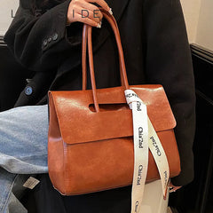 Vintage High-capacity Handbag for Office Women