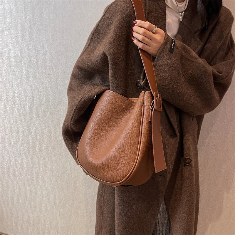 Vintage Small Leather Crossbody Bags for Women