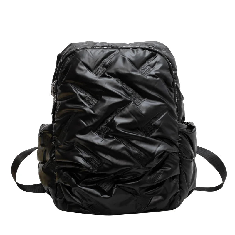 Fluffy Cotton Winter Backpack for Women
