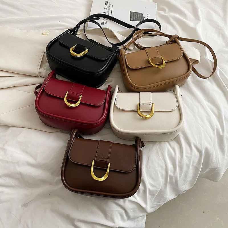 LEFTSIDE Small Crossbody Bag Brown