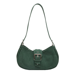 LEFTSIDE Crossbody Bags for Women Winter Small Solid Saddle Bags Handbags