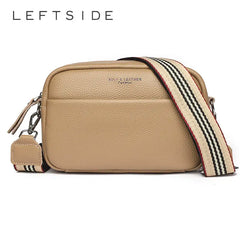 LEFTSIDE Leather Small Crossbody Bag for Women
