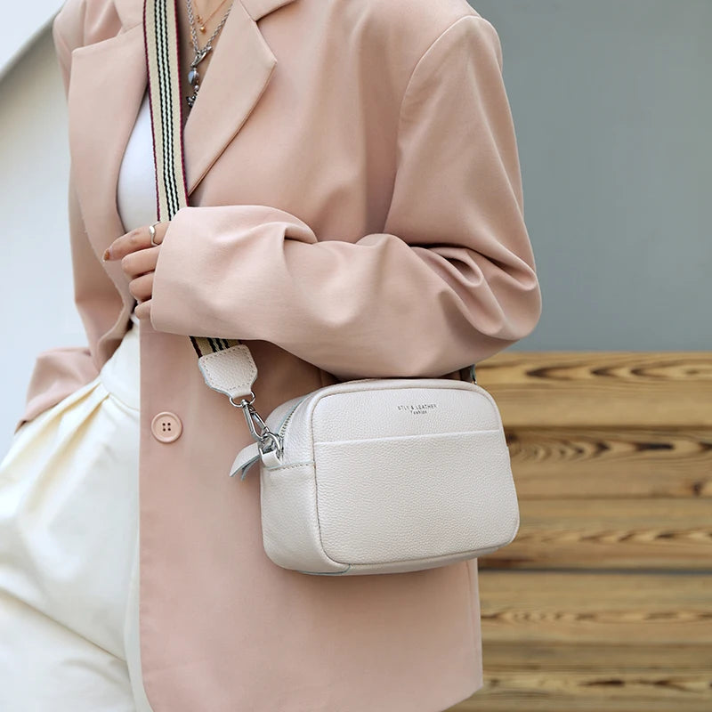 LEFTSIDE Leather Small Crossbody Bag for Women