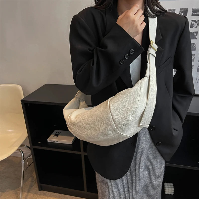 Large Crossbody Bag Women High Capacity Leather Hobo Handbag