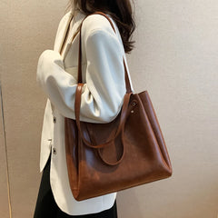 Women's Winter Shoulder Bag PU Leather Handbag Purses Tote