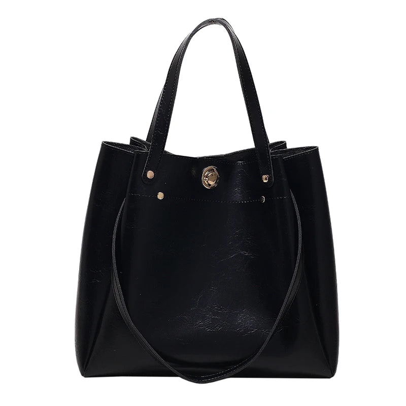 Women's Winter Shoulder Bag PU Leather Handbag Purses Tote