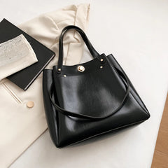 Women's Winter Shoulder Bag PU Leather Handbag Purses Tote