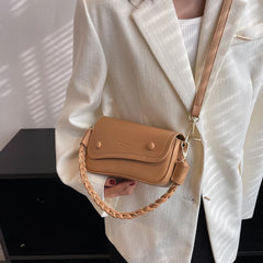 Women's Winter Leather Saddle Bag