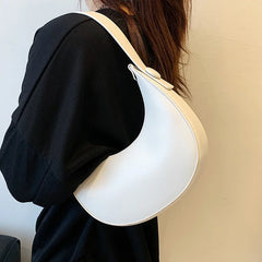 LEFTSIDE Summer PU Leather Underarm Handbag Hobo Crossbody Bag