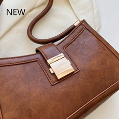 LEFTSIDE Shoulder Bags For Women Solid Lock Handbags Small Purse
