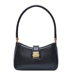 LEFTSIDE Shoulder Bags For Women Solid Lock Handbags Small Purse