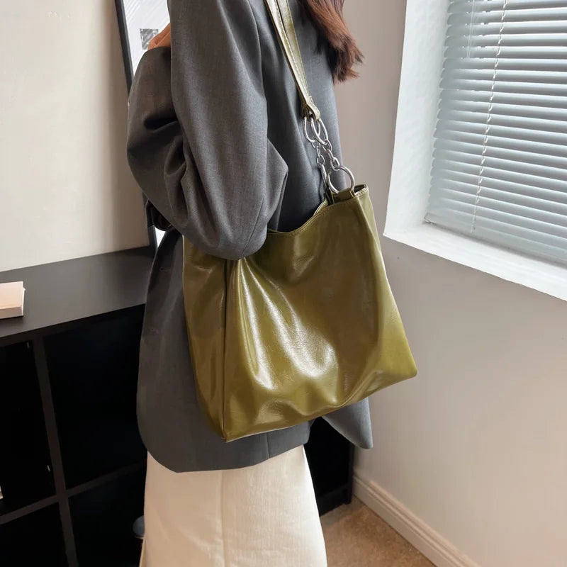 LEFTSIDE Small PU Leather Shoulder Side Bags for Women