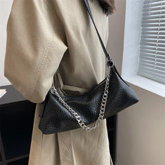 LEFTSIDE Shoulder Side Bags for Women Small Leather Crossbody Chain Handbags