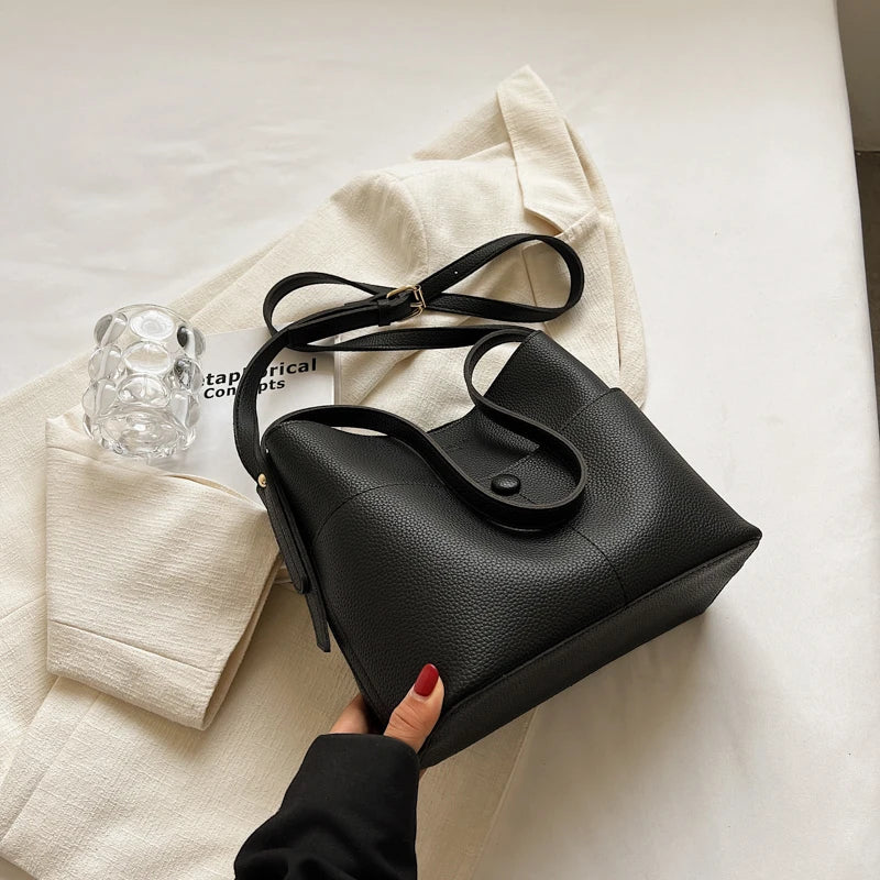 LEFTSIDE Small Bucket BagS Vintage Crossbody Bags