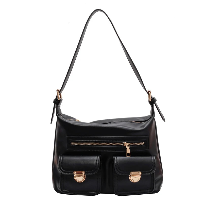 Small Crossbody Bags for Women Trending Double Pocket Shoulder Bag