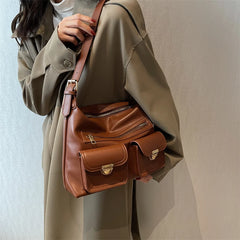Small Crossbody Bags for Women Trending Double Pocket Shoulder Bag
