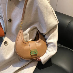 Vintage Stone Pattern Shoulder Side Bag for Women