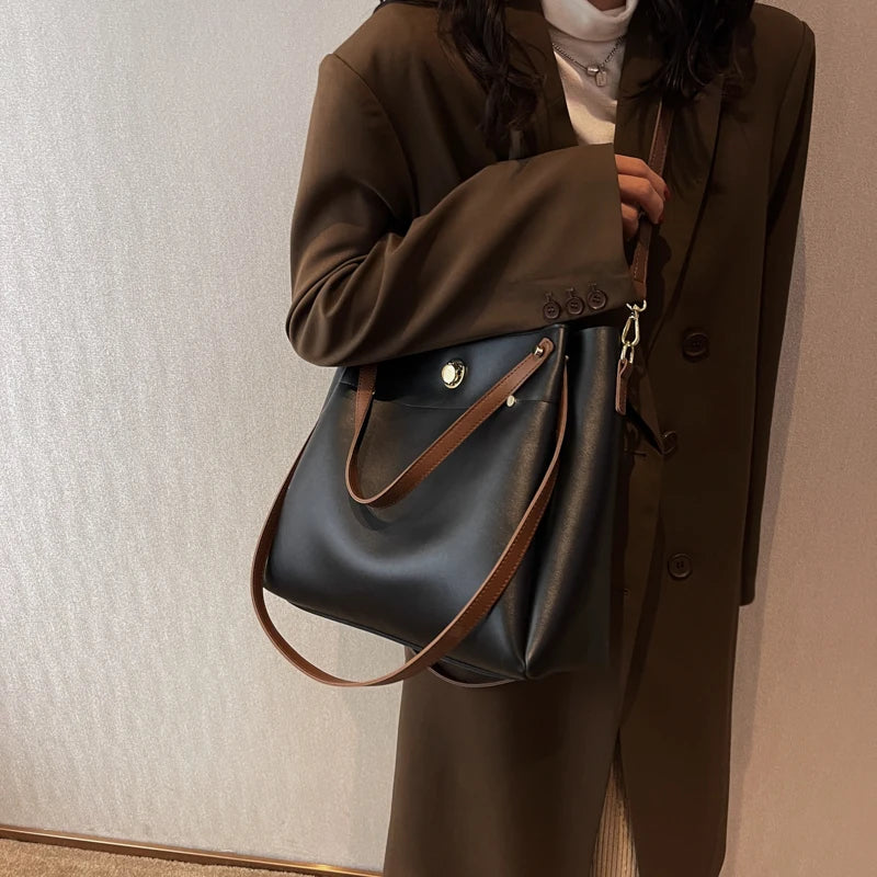 Women's Leather Shoulder Side Bag Crossbody Purse