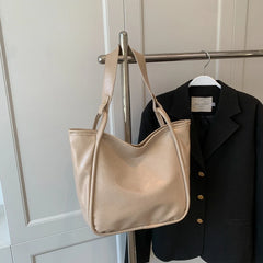 LEFTSIDE Vintage Designers Big PU Leather Women Tote Handbags