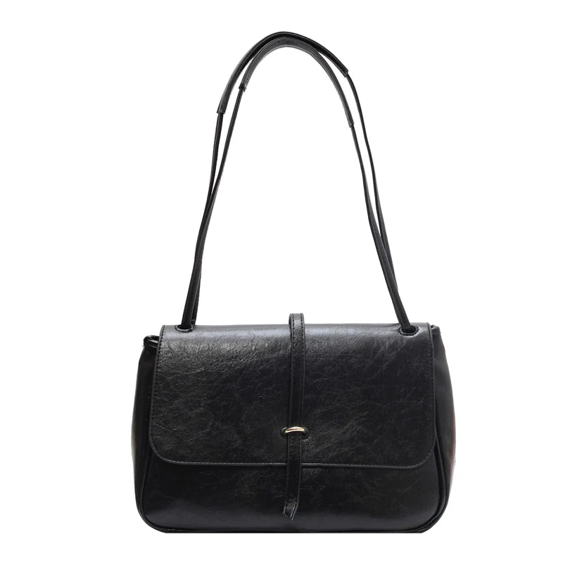 LEFTSIDE Vintage Shoulder Side Bags Women High Capacity Leather Crossbody