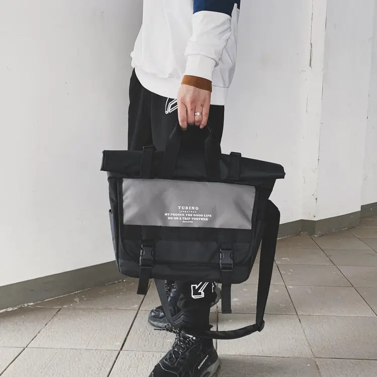 LENLEI Messenger bag men's tide tooling Japanese portable dark wind student shou