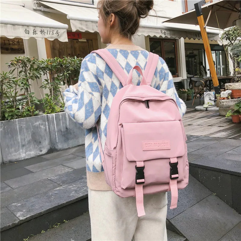 LENLEI Women Backpack Large Capacity Waterproof Nylon Shoulder Bag