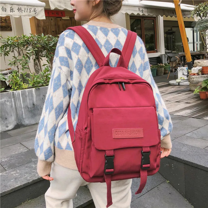 LENLEI Women Backpack Large Capacity Waterproof Nylon Shoulder Bag