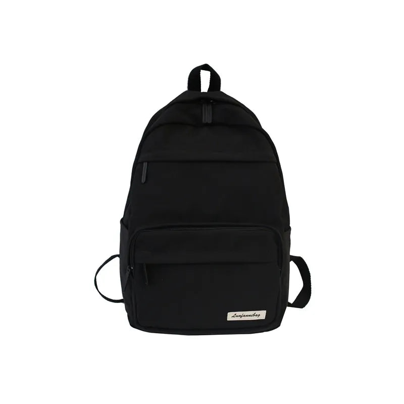 Waterproof Nylon Women Backpack Large Capacity Student Schoolbag