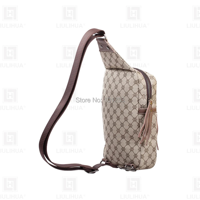 Lattice Beach Crossbody Bag Women Single Shoulder Sport Chest Bag