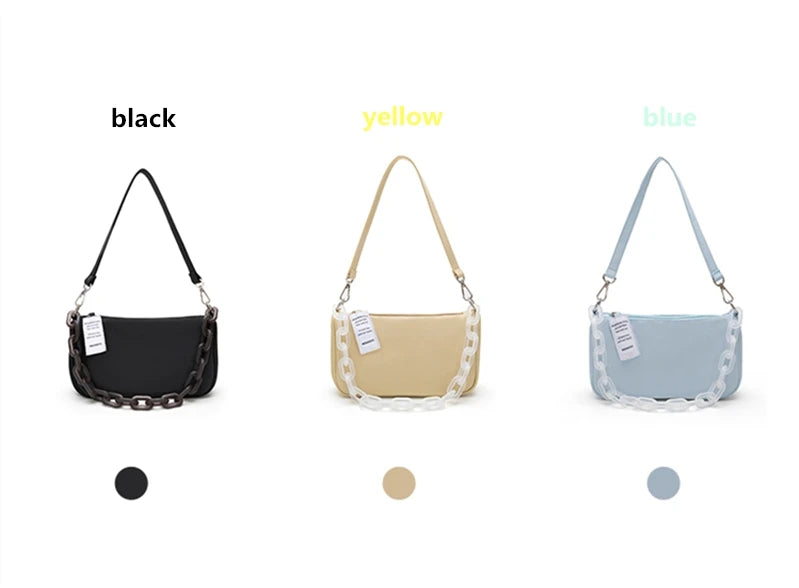 LMQ Women Casual Handbag Purse Chain Shoulder Crossbody Bag
