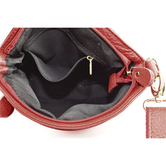 High Cow Leather Shoulder Bags for Women Mummy Casual Messenger Bag