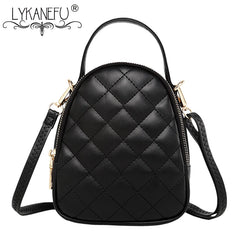 Diamond Lattice Shoulder Bag for Women, Small Tote Handbag