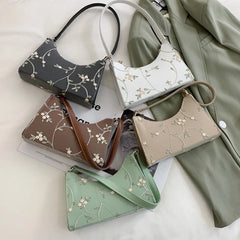 Small Flower Handbags Lace Embroidery Shoulder Bag