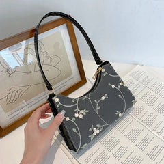 Small Flower Handbags Lace Embroidery Shoulder Bag