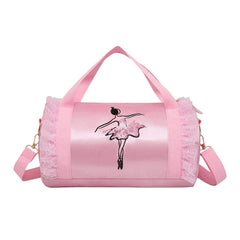 Embroidery Gym Bag Girls Latin Dance Tote Bag