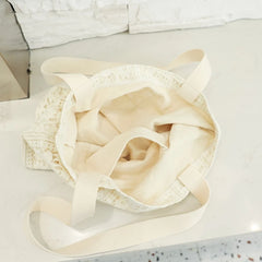 Lace Tote Bags Women Shoulder Bags Girl Canvas Spring Summer Shopping Bag