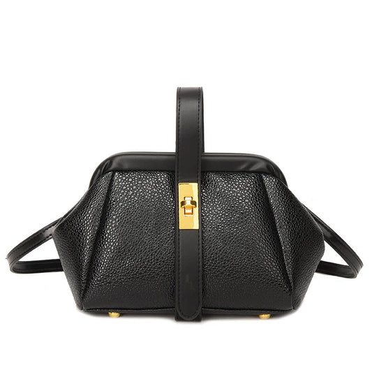 Soft Leather Crossbody Clutch Casual Dumpling Bag Women's Handbags