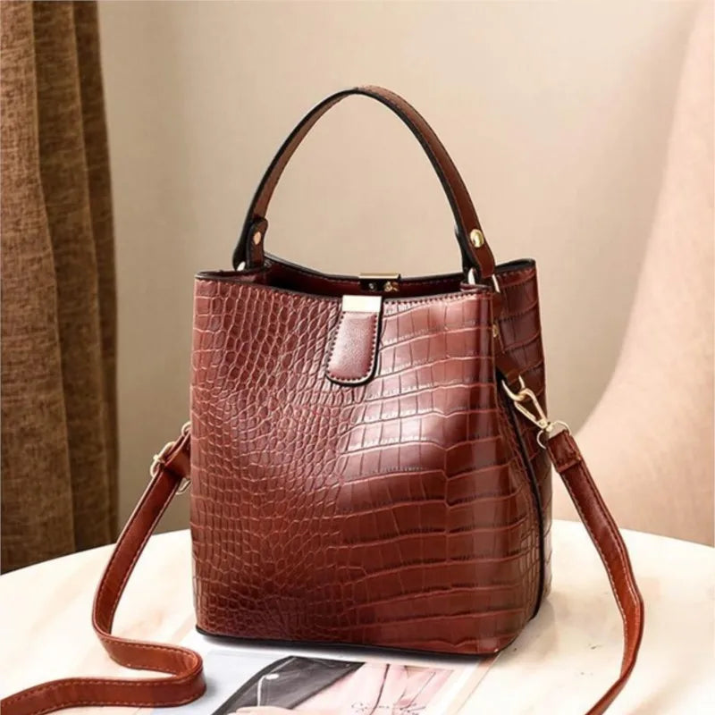 Women's Leather Shoulder Bag Large Capacity Crossbody Handbag