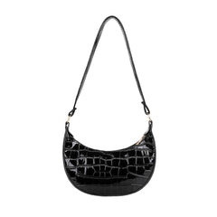 Stone Pattern Print Mini Handbag PU Leather Shoulder Top-Handle Bag