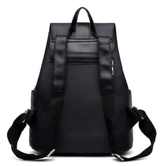 Waterproof Ladies Backpack PU Leather Shoulder Bag