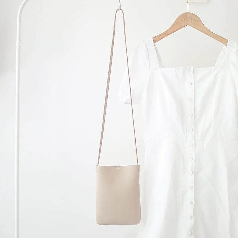 Women's Casual Phone Pouch Crossbody Shoulder Bag PU Leather