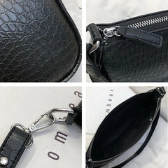 Casual Zipper Shoulder Bag Women Travel Handbag Solid Messenger Bag
