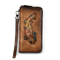 Women's Clutch RFID Wallet - High Quality Natural Cow Leather