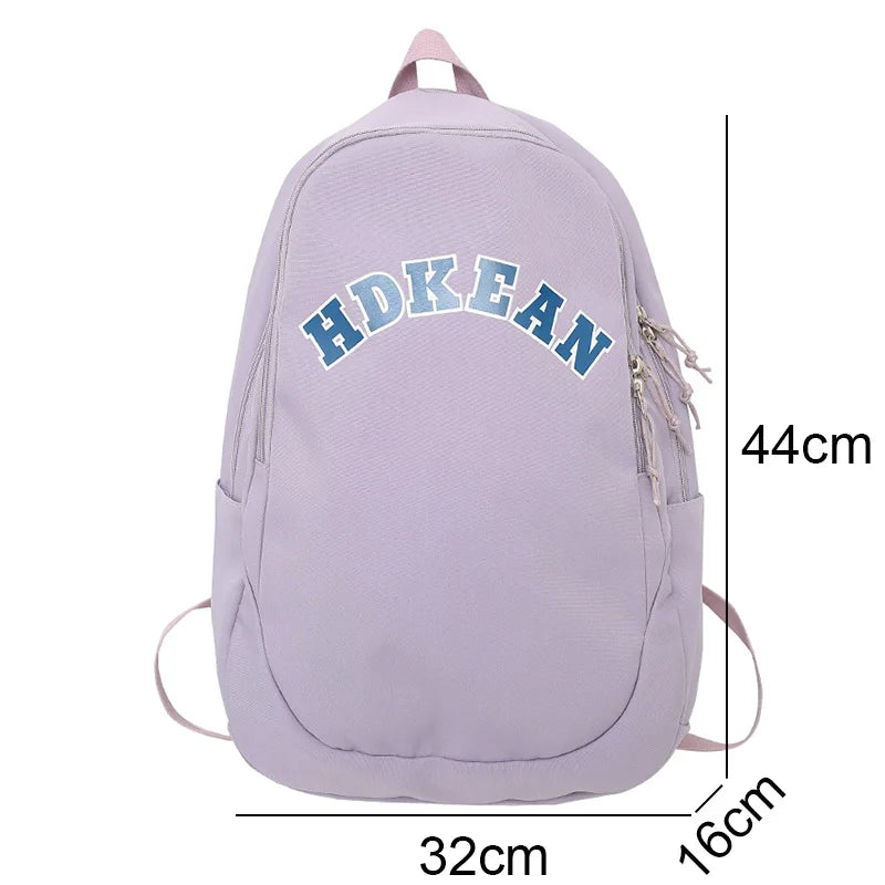 Nylon Women School Bag Girl Travel Backpack Female Laptop Student Bag