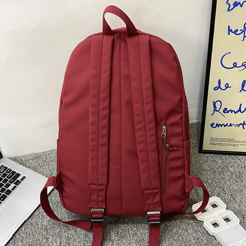 Nylon Women School Bag Girl Travel Backpack Female Laptop Student Bag